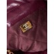 Chanel 22 MINI HANDBAG Shiny Calfskin Burgundy & Gold-Tone Metal AS3980 High