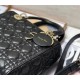 MEDIUM LADY Dior BAG Cannage Lambskin Black High 