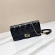 Fendi Wallet On Chain Baguette Nappa Leather Black High