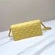 Fendi Wallet On Chain Baguette Nappa Leather Yellow High