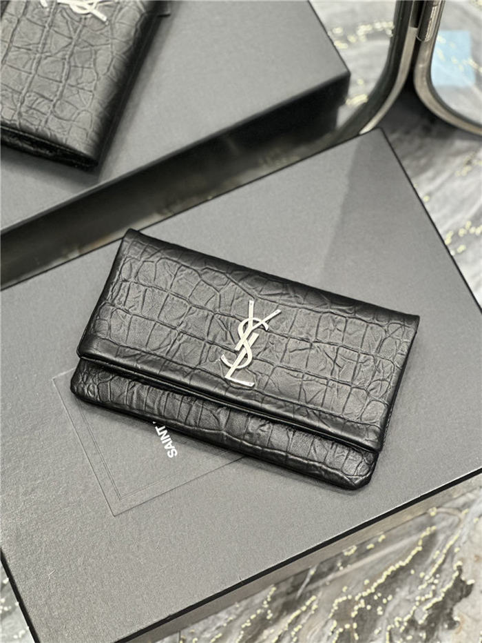 YSL West Hollywood Pouch Crocodile High