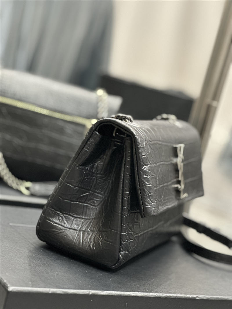 YSL West Hollywood Small Crocodile High