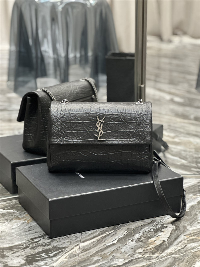 YSL West Hollywood Large Crocodile High