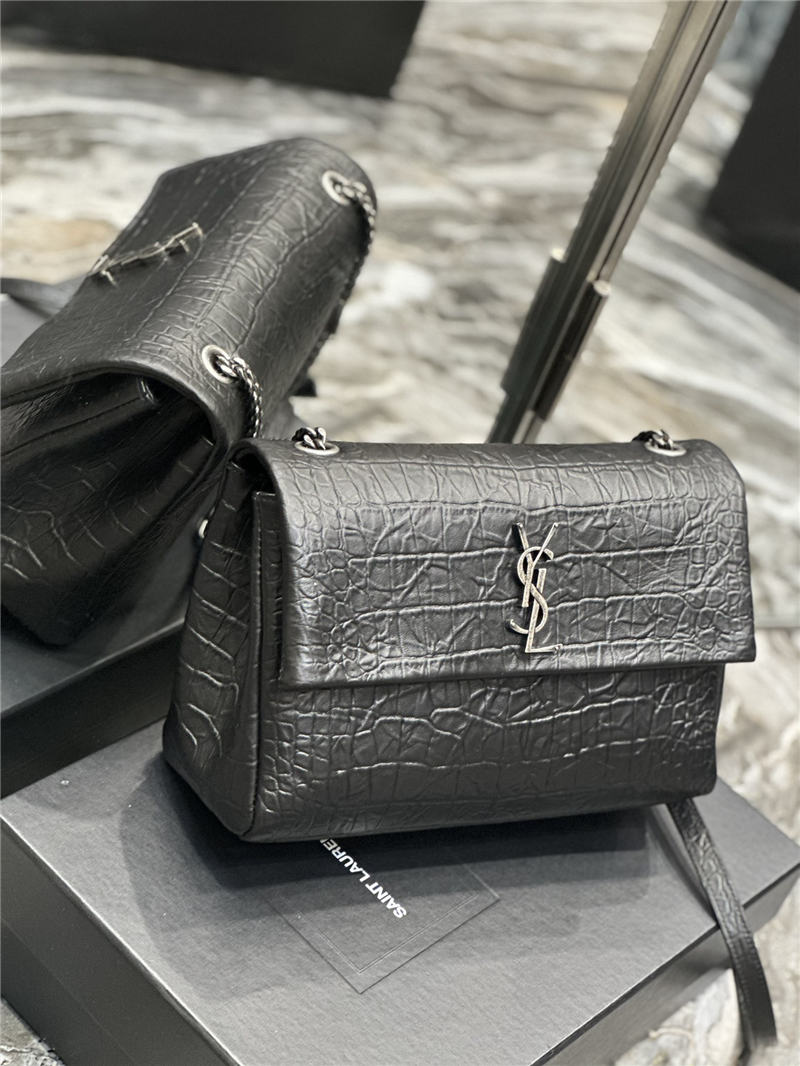 YSL West Hollywood Large Crocodile High