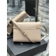 MANHATTAN SHOULDER BAG IN BOX SAINT LAURENT LEATHER High