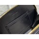 CD SIGNATURE OVAL CAMERA BAG Calfskin with Embossed CD Signature Black High