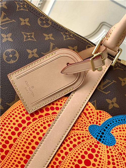 Louis Vuitton LV x YK Keepall 45 Monogram coated canvas with colorful Pumpkin print M46471 High