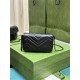 GG MARMONT MATELASSÉ SUPER MINI BAG 476433 Black High