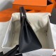 Hermes Birkin Sellier Bag 25/30cm Epsom Leather WAX Black Gold-Metal High