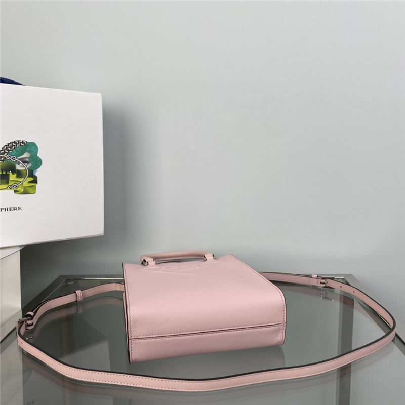 Small Saffiano leather handbag 1BA333 Pink High