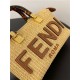 Fendi By The Way Mini Boston bag Straw Natural High