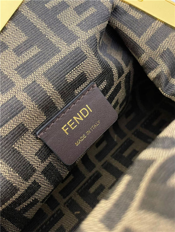 Fendi First Small Straw bag Natural High