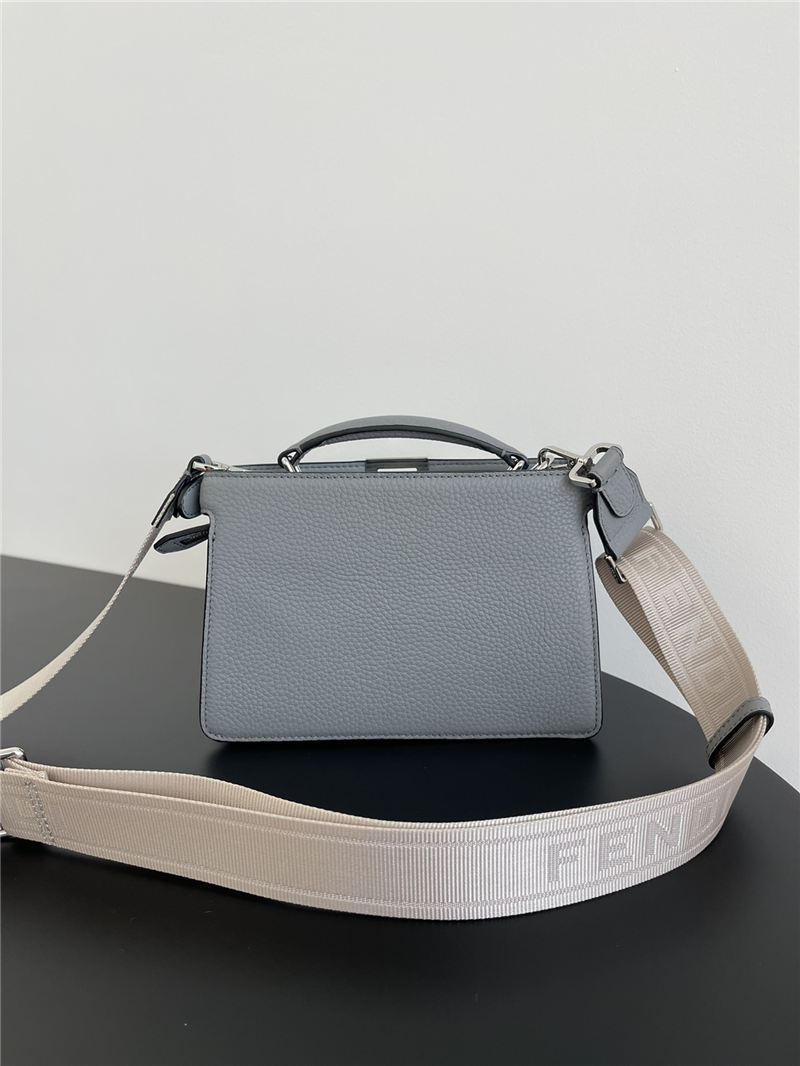 Peekaboo ISeeU XCross leather bag Light Grey High