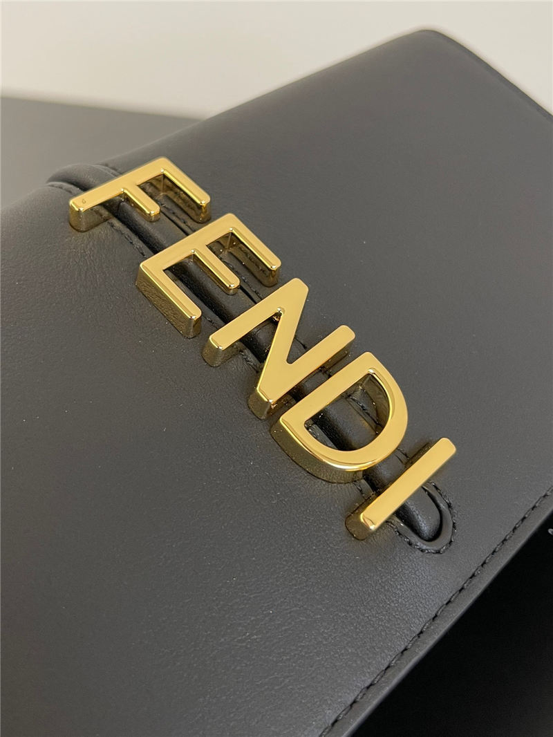 Fendigraphy Chain Wallet Leather High