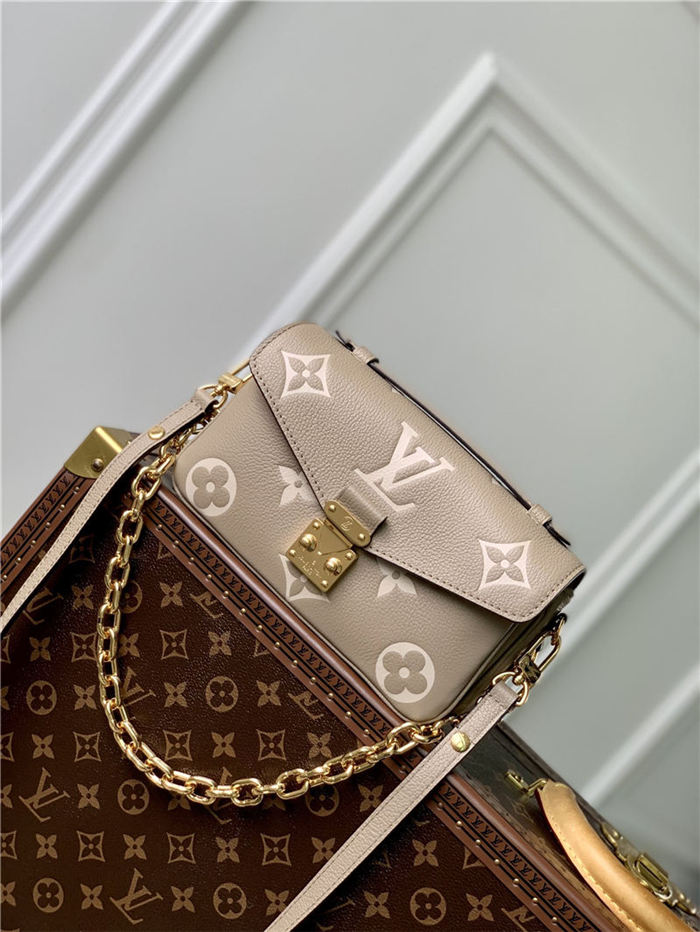 Louis Vuitton POCHETTE MÉTIS EAST WEST Monogram Empreinte embossed cowhide leather M23081 High