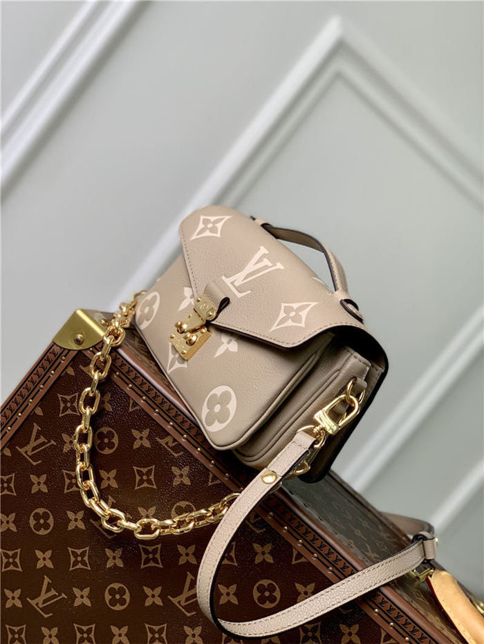 Louis Vuitton POCHETTE MÉTIS EAST WEST Monogram Empreinte embossed cowhide leather M23081 High