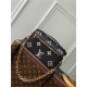 Louis Vuitton POCHETTE MÉTIS EAST WEST Monogram Empreinte embossed cowhide leather M46596 High