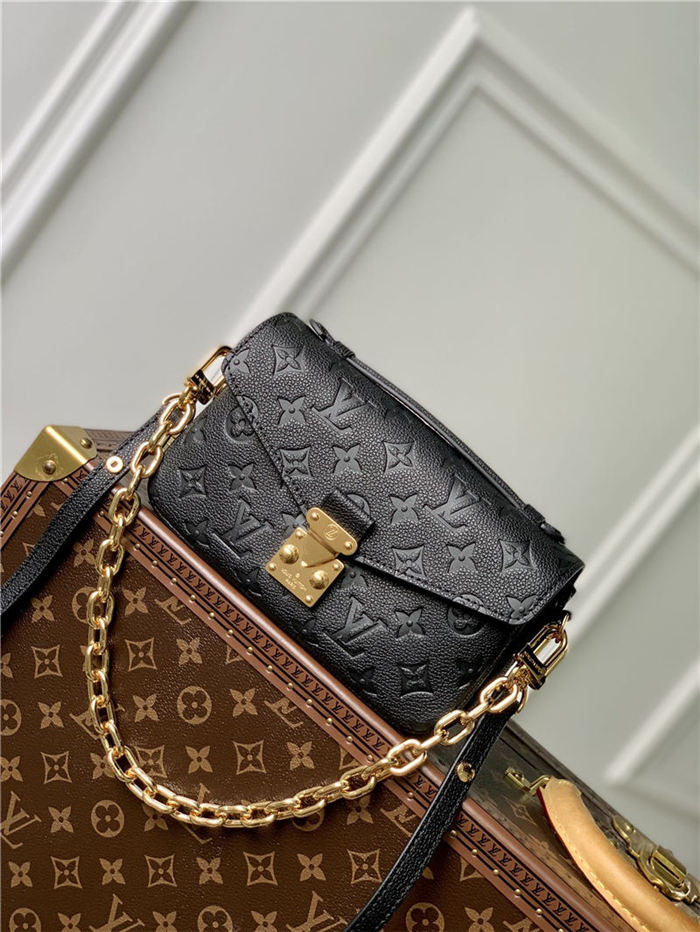 Louis Vuitton POCHETTE MÉTIS EAST WEST Monogram Empreinte embossed cowhide leather M46595 High