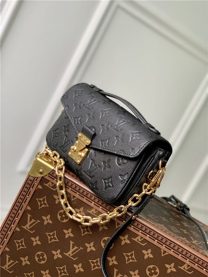 Louis Vuitton POCHETTE MÉTIS EAST WEST Monogram Empreinte embossed cowhide leather M46595 High