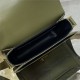 SOLFERINO SMALL SATCHEL IN BOX SAINT LAURENT LEATHER Green High