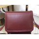 SOLFERINO SMALL SATCHEL IN BOX SAINT LAURENT LEATHER Burgundy High