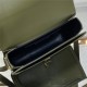 SOLFERINO MEDIUM SATCHEL IN BOX SAINT LAURENT LEATHER Green High