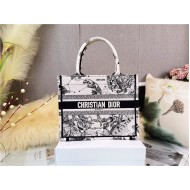 SMALL Dior BOOK TOTE Toile de Jouy Zodiac Embroidery Mid