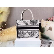 SMALL Dior BOOK TOTE Toile de Jouy Zodiac Embroidery Mid