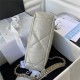 Chanel 19 Flap Bag Goatskin/Lambskin Grey Silver High