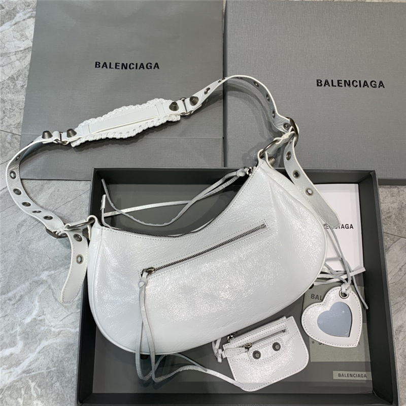 WOMEN'S LE CAGOLE SMALL SHOULDER BAG IN White High