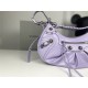 WOMEN'S LE CAGOLE SMALL SHOULDER BAG Corocodile IN Lilac High