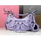 WOMEN'S LE CAGOLE SMALL SHOULDER BAG Corocodile IN Lilac High