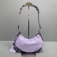 WOMEN'S LE CAGOLE XS SHOULDER BAG Crocodile IN Lilac High