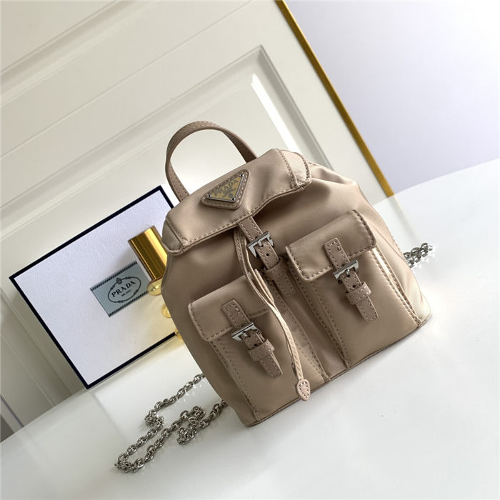 Prada Re-Nylon mini backpack Beige High