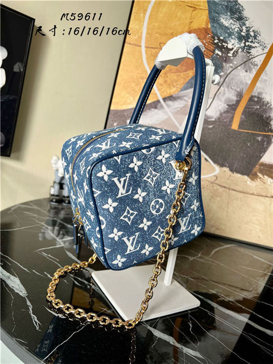 Louis Vuitton SQUARE BAG Denim M59611 High