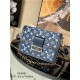 Louis Vuitton DAUPHINE MM BAG Denim Blue High