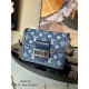 Louis Vuitton Mini Dauphine Bag Denim Blue M59716 High