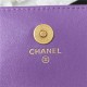 Chanel CLUTCH WITH CHAIN AP2638 Lambskin, Enamel & Gold-Tone Metal Purple A