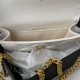 Chanel CLUTCH WITH CHAIN AP2638 Lambskin, Enamel & Gold-Tone Metal White A