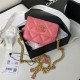 Chanel CLUTCH WITH CHAIN AP2638 Lambskin, Enamel & Gold-Tone Metal Coral A