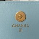 Chanel CLUTCH WITH CHAIN AP2638 Lambskin, Enamel & Gold-Tone Metal Blue A