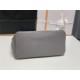 Chanel Vintage Hobo Bag Grained Calfskin AS0814 Grey High