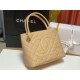 Chanel Vintage Hobo Bag Grained Calfskin AS0814 Beige High