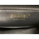 Chanel Vintage Hobo Bag Grained Calfskin AS0814 Black High