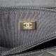 Chanel WALLET ON CHAIN AP2804 Grained Shiny Calfskin & Gold-Tone Metal Black A