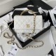 Chanel WALLET ON CHAIN AP2804 Grained Shiny Calfskin & Gold-Tone Metal White A