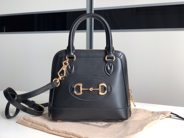 Gucci Horsebit 1955 mini top handle bag Black high