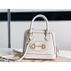 Gucci Horsebit 1955 mini top handle bag White high