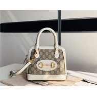 Gucci Horsebit 1955 mini top handle bag Supreme White high