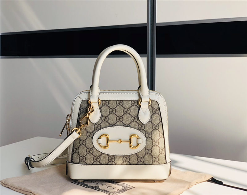 Gucci Horsebit 1955 mini top handle bag Supreme White high